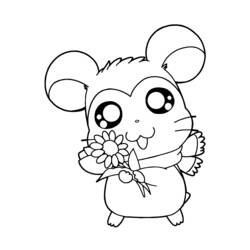 Coloring page: Hamtaro (Cartoons) #39951 - Free Printable Coloring Pages