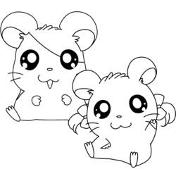 Coloring page: Hamtaro (Cartoons) #39956 - Free Printable Coloring Pages