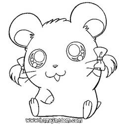 Coloring page: Hamtaro (Cartoons) #39964 - Free Printable Coloring Pages