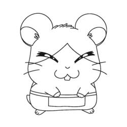 Coloring page: Hamtaro (Cartoons) #39973 - Free Printable Coloring Pages