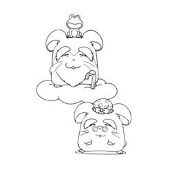 Coloring page: Hamtaro (Cartoons) #39976 - Free Printable Coloring Pages