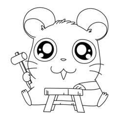 Coloring page: Hamtaro (Cartoons) #39979 - Free Printable Coloring Pages