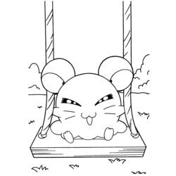 Coloring page: Hamtaro (Cartoons) #39984 - Free Printable Coloring Pages