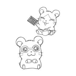 Coloring page: Hamtaro (Cartoons) #39989 - Free Printable Coloring Pages