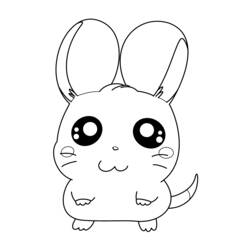 Coloring page: Hamtaro (Cartoons) #39993 - Free Printable Coloring Pages