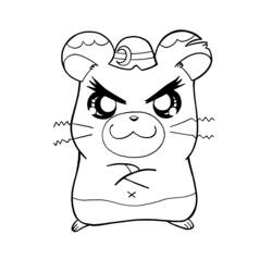 Coloring page: Hamtaro (Cartoons) #39994 - Free Printable Coloring Pages
