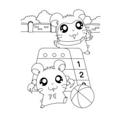 Coloring page: Hamtaro (Cartoons) #39995 - Free Printable Coloring Pages