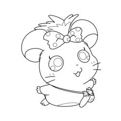 Coloring page: Hamtaro (Cartoons) #39996 - Free Printable Coloring Pages