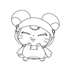 Coloring page: Hamtaro (Cartoons) #39997 - Free Printable Coloring Pages