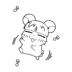 Coloring page: Hamtaro (Cartoons) #39998 - Free Printable Coloring Pages