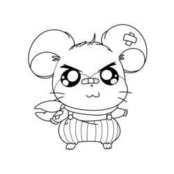 Coloring page: Hamtaro (Cartoons) #40000 - Free Printable Coloring Pages