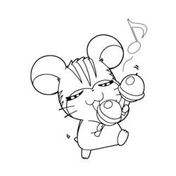 Coloring page: Hamtaro (Cartoons) #40012 - Free Printable Coloring Pages