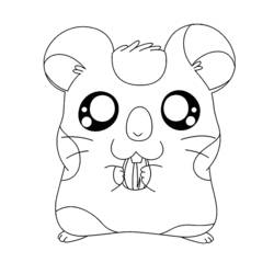 Coloring page: Hamtaro (Cartoons) #40013 - Free Printable Coloring Pages