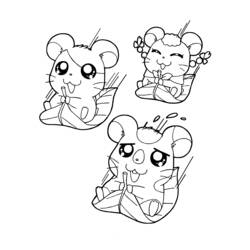 Coloring page: Hamtaro (Cartoons) #40014 - Free Printable Coloring Pages