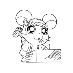 Coloring page: Hamtaro (Cartoons) #40017 - Free Printable Coloring Pages