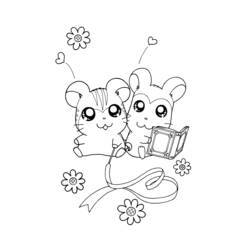 Coloring page: Hamtaro (Cartoons) #40018 - Free Printable Coloring Pages