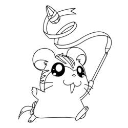 Coloring page: Hamtaro (Cartoons) #40026 - Free Printable Coloring Pages