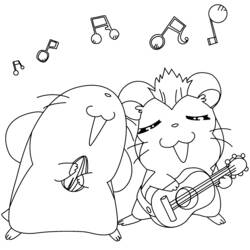 Coloring page: Hamtaro (Cartoons) #40028 - Printable coloring pages