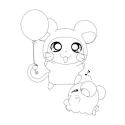 Coloring page: Hamtaro (Cartoons) #40031 - Free Printable Coloring Pages