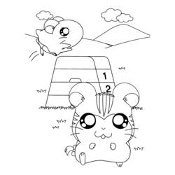 Coloring page: Hamtaro (Cartoons) #40038 - Free Printable Coloring Pages