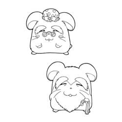 Coloring page: Hamtaro (Cartoons) #40040 - Free Printable Coloring Pages