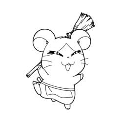 Coloring page: Hamtaro (Cartoons) #40041 - Free Printable Coloring Pages