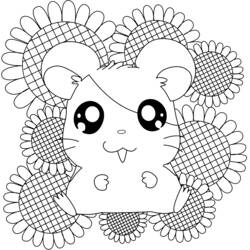 Coloring page: Hamtaro (Cartoons) #40044 - Free Printable Coloring Pages