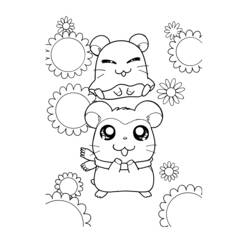 Coloring page: Hamtaro (Cartoons) #40054 - Free Printable Coloring Pages