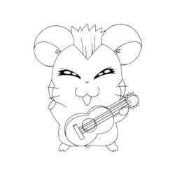 Coloring page: Hamtaro (Cartoons) #40057 - Free Printable Coloring Pages