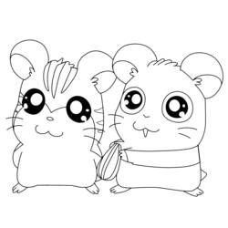 Coloring page: Hamtaro (Cartoons) #40058 - Free Printable Coloring Pages