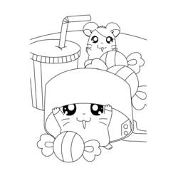 Coloring page: Hamtaro (Cartoons) #40060 - Free Printable Coloring Pages