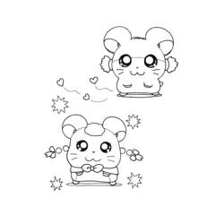 Coloring page: Hamtaro (Cartoons) #40062 - Free Printable Coloring Pages