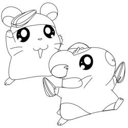 Coloring page: Hamtaro (Cartoons) #40063 - Free Printable Coloring Pages