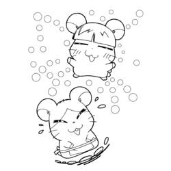 Coloring page: Hamtaro (Cartoons) #40076 - Free Printable Coloring Pages