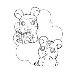 Coloring page: Hamtaro (Cartoons) #40080 - Free Printable Coloring Pages