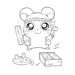 Coloring page: Hamtaro (Cartoons) #40086 - Free Printable Coloring Pages