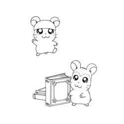 Coloring page: Hamtaro (Cartoons) #40088 - Free Printable Coloring Pages