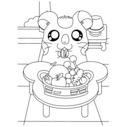 Coloring page: Hamtaro (Cartoons) #40091 - Free Printable Coloring Pages