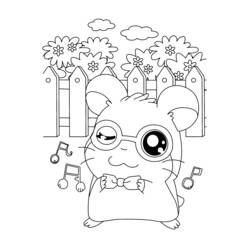 Coloring page: Hamtaro (Cartoons) #40097 - Free Printable Coloring Pages