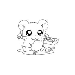 Coloring page: Hamtaro (Cartoons) #40107 - Free Printable Coloring Pages
