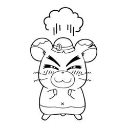 Coloring page: Hamtaro (Cartoons) #40115 - Free Printable Coloring Pages