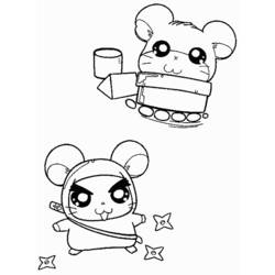 Coloring page: Hamtaro (Cartoons) #40129 - Free Printable Coloring Pages