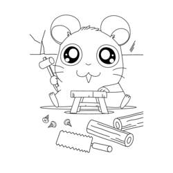 Coloring page: Hamtaro (Cartoons) #40130 - Free Printable Coloring Pages