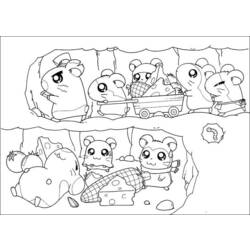 Coloring page: Hamtaro (Cartoons) #40133 - Free Printable Coloring Pages