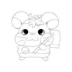 Coloring page: Hamtaro (Cartoons) #40138 - Free Printable Coloring Pages