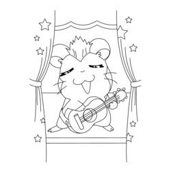 Coloring page: Hamtaro (Cartoons) #40144 - Free Printable Coloring Pages