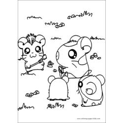 Coloring page: Hamtaro (Cartoons) #40155 - Free Printable Coloring Pages