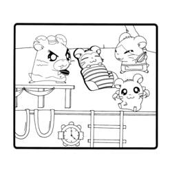 Coloring page: Hamtaro (Cartoons) #40157 - Free Printable Coloring Pages