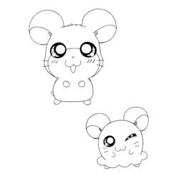 Coloring page: Hamtaro (Cartoons) #40158 - Free Printable Coloring Pages