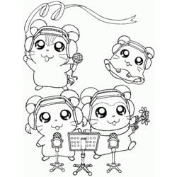 Coloring page: Hamtaro (Cartoons) #40160 - Free Printable Coloring Pages